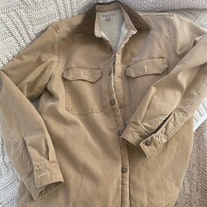 Wallace and Barnes Sherpa Lined Duck Canvas Shirt-Jacket